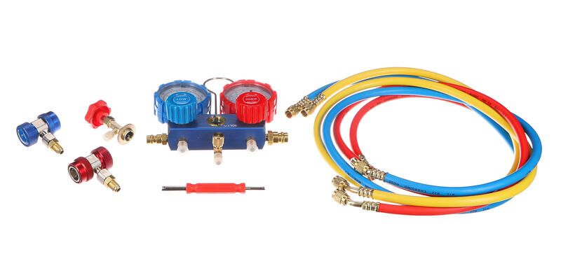 Sada na měření tlaku a těsnosti autoklimatizace MECHANIC AC TESTER 1