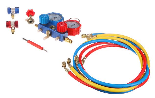 Sada na měření tlaku a těsnosti autoklimatizace MECHANIC AC TESTER 1