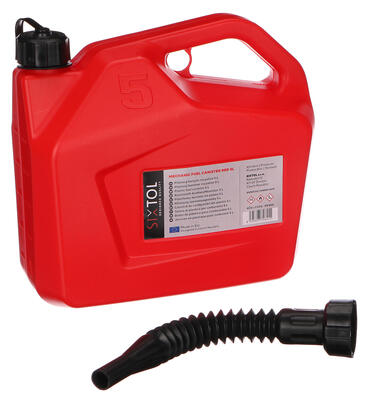 Kanystr plastový MECHANIC FUEL CANISTER RED 5L, červený