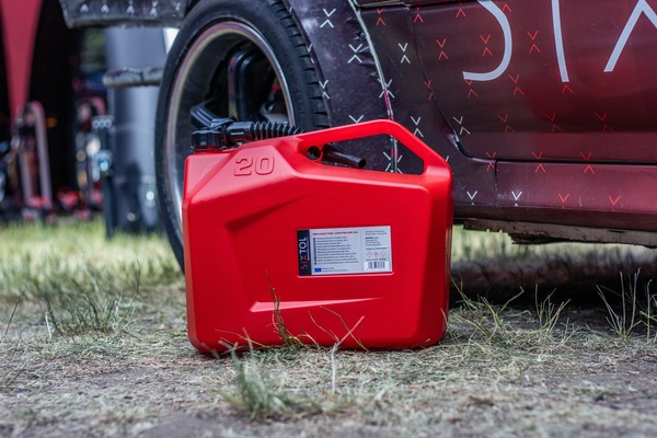 Kanystr plastový MECHANIC FUEL CANISTER RED 20L, červený