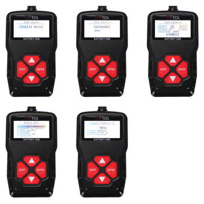 Digitální tester autobaterie BATTERY ONE v CZ/SK/EN/PL/ES