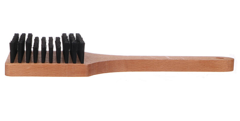 Plochý kartáč pro čištění pláště pneu jízdního kola CAR DETAILING WOOD BRUSH 4