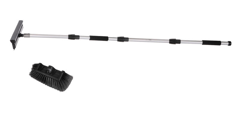 Průtokový kartáč na mytí auta se dvěma nástavci CAR DETAILING WASH BRUSH SET 3, 280cm