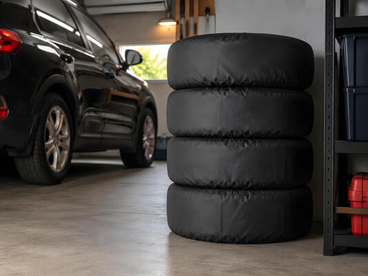 Ochranný obal na pneumatiky CAR TIRE COVER BASIC XL, 17"–20", 4 ks