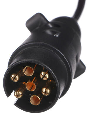 Propojovací spirálový kabel zástrčky tažného zařízení TRAILER CABLE 3, 7-7pin, 3m
