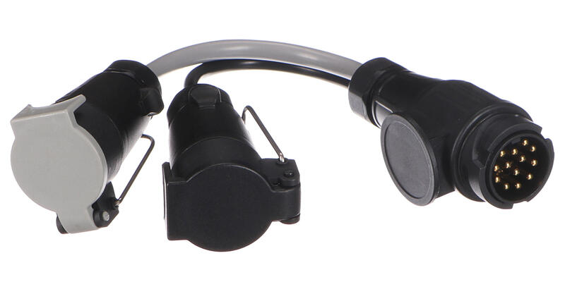 Kabelová redukce zástrčky tažného zařízení TRAILER CABLE 6, ze 13pin na 7pin N+S, 35cm