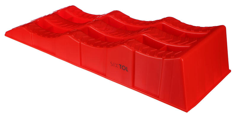 Nájezdové rampy pro auto MECHANIC CAR RAMP 5T, 2ks, červená