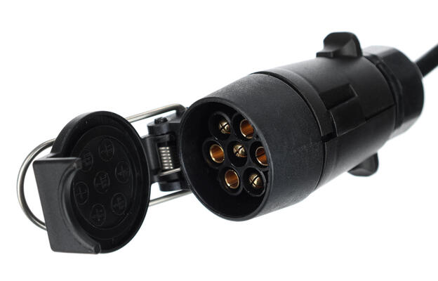 Prodlužovací 7pin kabel - závěsná zásuvka+zástrčka TRAILER CABLE 7, 12V, 5m