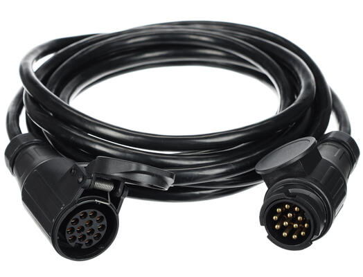 Prodlužovací 13pin kabel - závěsná zásuvka+zástrčka TRAILER CABLE 8, 12V, 5m