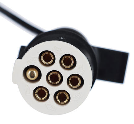 Propojovací spirálový kabel 7pin typ S TRAILER CABLE 10, plastová zástrčka, 24V, 3,5m