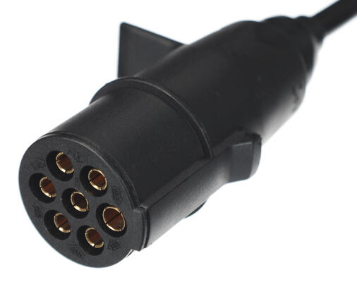 Propojovací spirálový kabel 7pin typ N TRAILER CABLE 11, plastová zástrčka, 24V, 3,5m