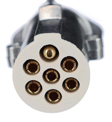 Propojovací spirálový kabel 7pin typ S TRAILER CABLE 12, kovová zástrčka, 24V, 3,5m