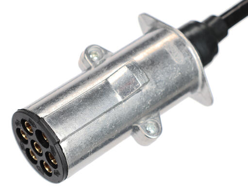 Propojovací spirálový kabel 7pin typ N TRAILER CABLE 13, kovová zástrčka, 24V, 3,5m