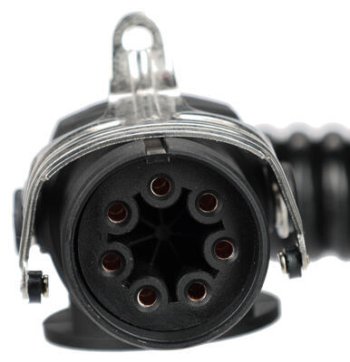 Propojovací spirálový EBS kabel 7pin TRAILER CABLE 14, 24V, 3,5m