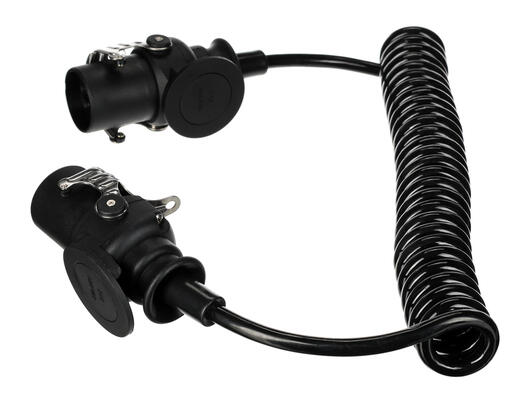 Propojovací spirálový EBS kabel 7pin TRAILER CABLE 14, 24V, 3,5m