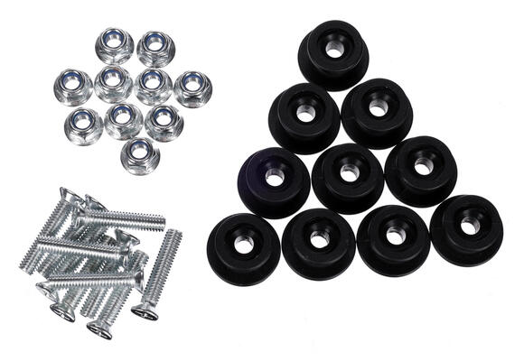 Sada háčků se šroubky pro upevnění sítě/plachty k vozíku TRAILER HOOK SET 2, 10 ks