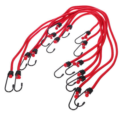 Sada gumových upínacích popruhů/gumicuků CARGO CORD SET BASIC 8, 8ks