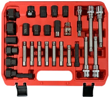 Sada na montáž a demontáž řemenic alternátoru MECHANIC PULLEY SET 4, 30 ks