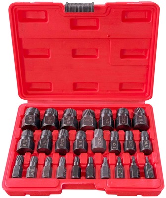 Sada vytahováků poškozených šroubů a matic MECHANIC NUT REMOVER 2, 25 ks