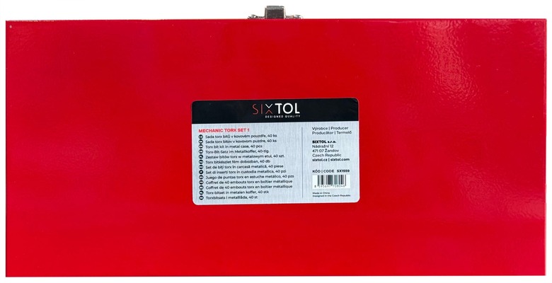 Sada torx bitů v kovovém pouzdře MECHANIC TORX SET 1, 40 ks