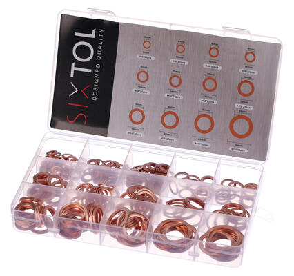 Sada měděných těsnících kroužků MECHANIC RING SET 2, M5–M20, 300 ks