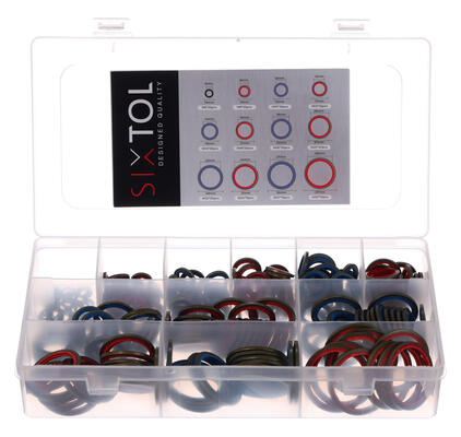 Sada hydraulických těsnění s gumovým límcem MECHANIC RING SET 4, 245 ks