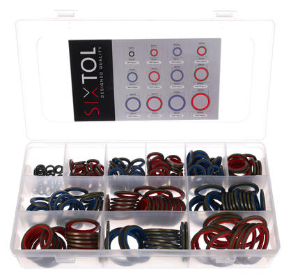 Sada hydraulických těsnění s gumovým límcem MECHANIC RING SET 4, 245 ks