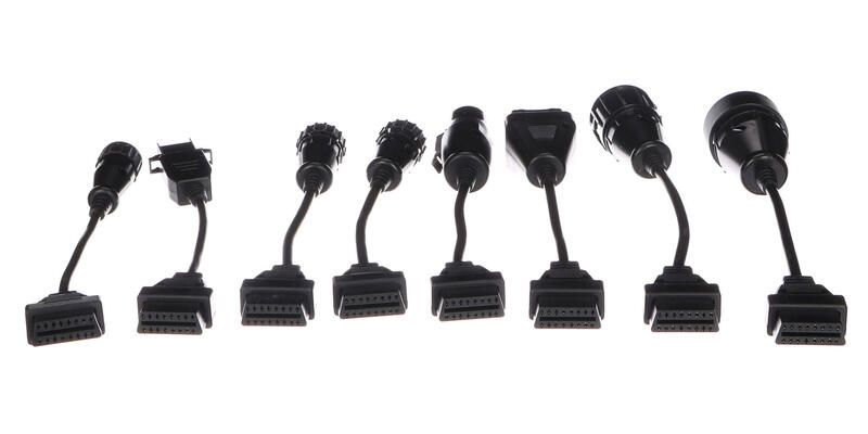 Kompletní sada OBD-II redukcí pro nákladní auta MECHANIC CABLE SET 2, 8ks