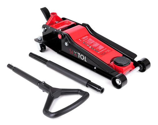 Pojízdný hydraulický zvedák heavy-duty 4T nízkoprofilový, s pedálem SX JACK PEDAL 4T BLACK