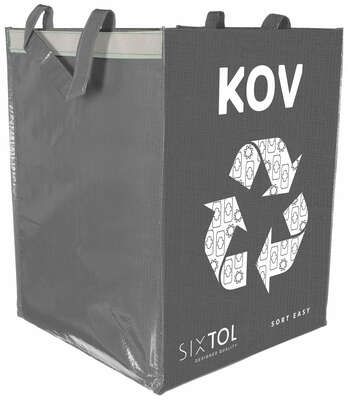 Tašky na tříděný odpad SORT EASY 4 METAL, 30x30x40cm, 4x36l, 4ks