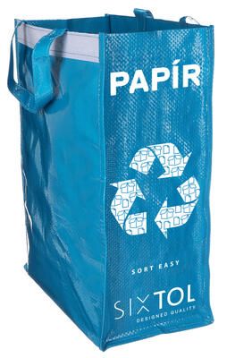 Tašky na tříděný odpad SORT EASY 3 SLIM, 18x30x40 cm, 3 x 22 l, 3 ks