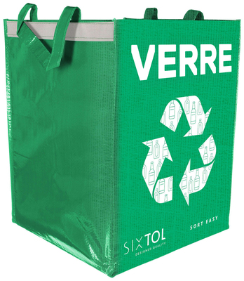 Taška na tříděný odpad SORT EASY VERRE FR, 30x30x40cm, 36l