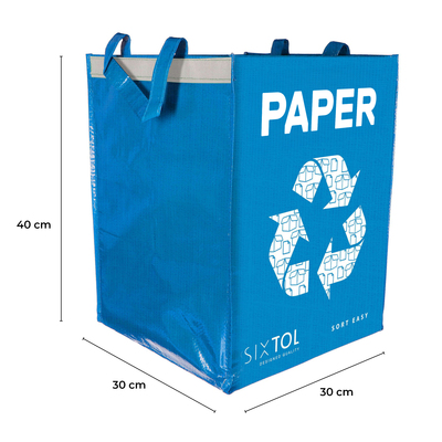 Taška na tříděný odpad SORT EASY PAPER EN, 30x30x40cm, 36l