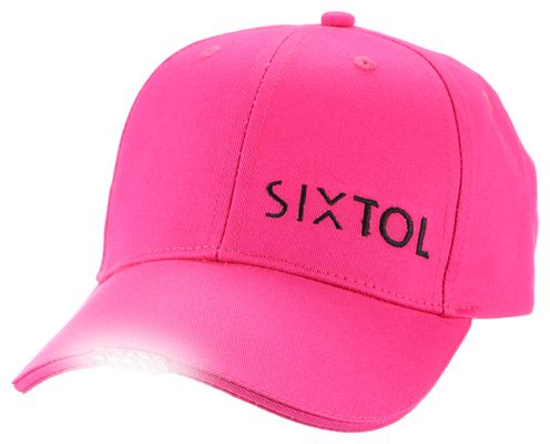 Kšiltovka s LED světlem B-CAP 25lm, nabíjecí, USB, univerzální velikost, růžová