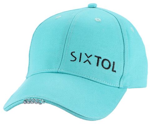 Kšiltovka s LED světlem B-CAP 25lm, nabíjecí, USB, univerzální velikost, tyrkysová