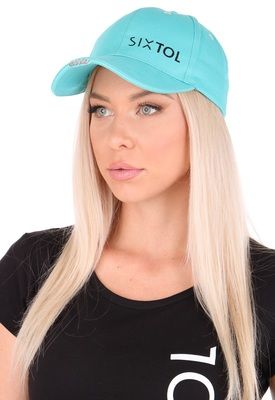 Kšiltovka s LED světlem B-CAP 25lm, nabíjecí, USB, univerzální velikost, tyrkysová