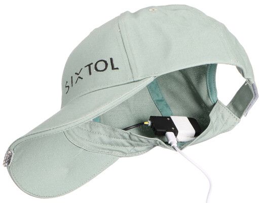 Kšiltovka s LED světlem B-CAP 25lm, nabíjecí, USB, univerzální velikost, zelená