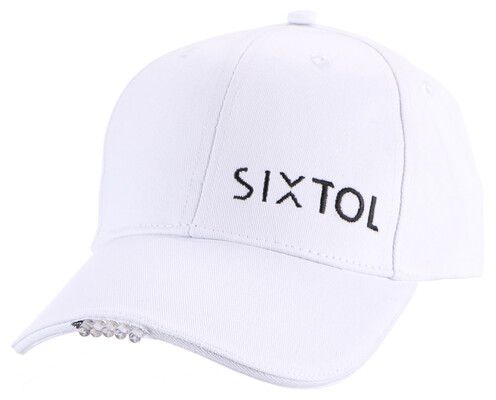 Kšiltovka s LED světlem B-CAP 25lm, nabíjecí, USB, univerzální velikost, bílá