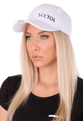 Kšiltovka s LED světlem B-CAP 25lm, nabíjecí, USB, univerzální velikost, bílá