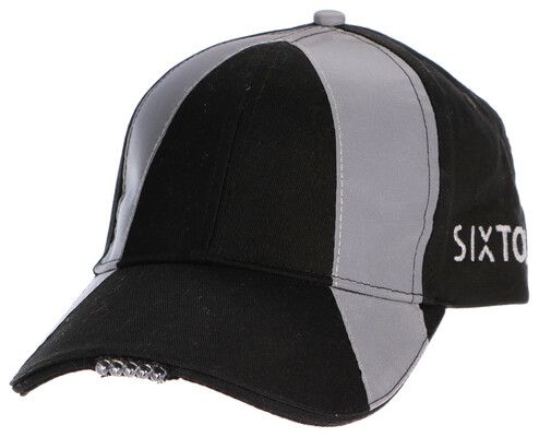 Reflexní kšiltovka s LED světlem B-CAP SAFETY 25lm, nabíjecí, USB, uni velikost, černá