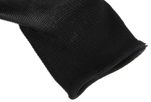 Rukavice pracovní z polyesteru polomáčené v polyuretanu GLOVE PE-PU 10, černé, velikost 10