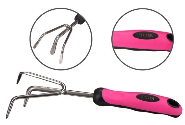 Ruční kultivátor GARDEN PINK ONE, nerez, 28cm