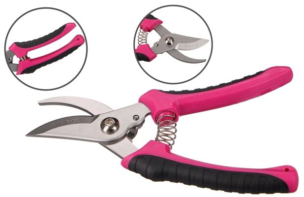 Zahradní nůžky GARDEN PINK ONE, nerez, 20cm