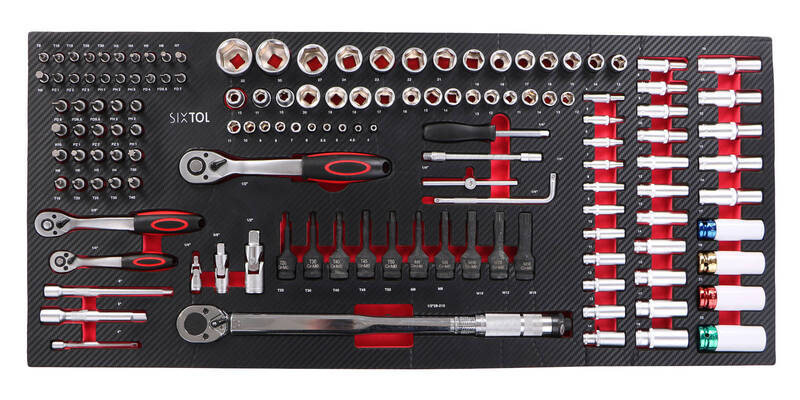 Dílenský vozík s nářadím MECHANIC TROLLEY TITAN 1559, 13 šuplíků, 1559 ks nářadí