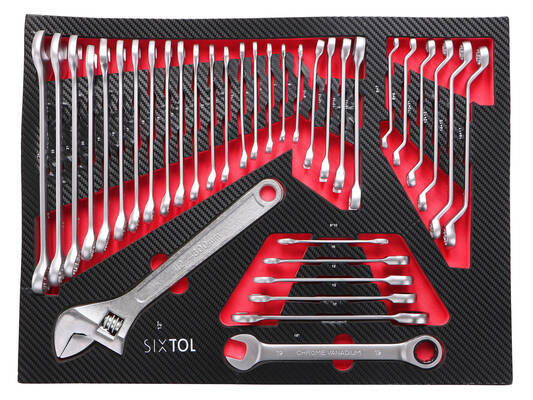 Dílenský vozík s nářadím MECHANIC TROLLEY TITAN 1559, 13 šuplíků, 1559 ks nářadí