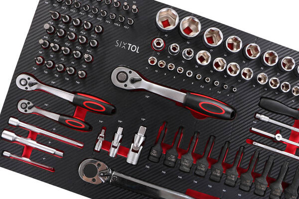 Dílenský vozík s nářadím MECHANIC TROLLEY TITAN 1559, 13 šuplíků, 1559 ks nářadí