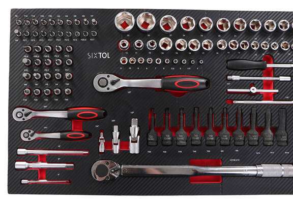 Dílenský vozík s nářadím MECHANIC TROLLEY TITAN 1559, 13 šuplíků, 1559 ks nářadí
