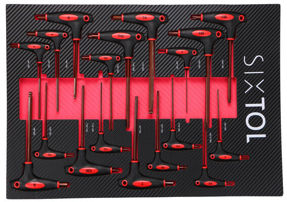 Modul s nářadím do dílenského vozíku MECHANIC TOOL TRAY 5, 18ks
