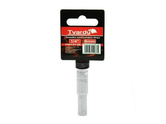 Hlavice nástrčná dlouhá 1/4" 6 mm