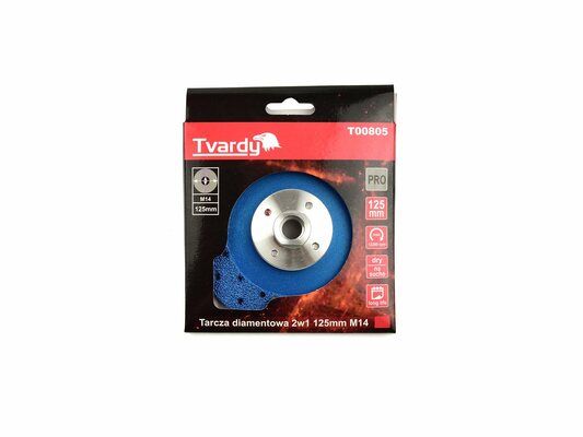 Kotouč diamantový 2v1 pro řezání a broušení dlaždic a keramiky 125x22,23mm M14